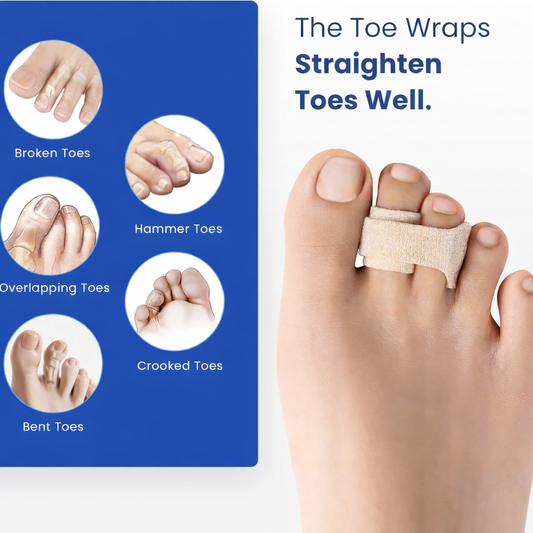 Hyggear Hammer Toe Straightener - Broken Toe Wraps - Hammer Toe Corrector for Women - Toe Splints for Crooked Toes, Curled Toes, Bent Toes - 57623457236